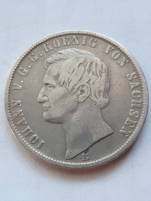 Niemcy Talar Saksonia Iohan 1868 rok Niemcy Talar Saksonia Iohan 1868 rok