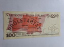 Banknot 100 zł Ludwik Waryński 1986 r seria RY Banknot 100 zł Ludwik Waryński 1986 r seria RY
