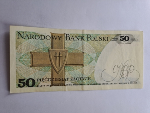 Banknot 50 zł Karol Świerczewski 1988 r seria HU Banknot 50 zł Karol Świerczewski 1988 r seria HU