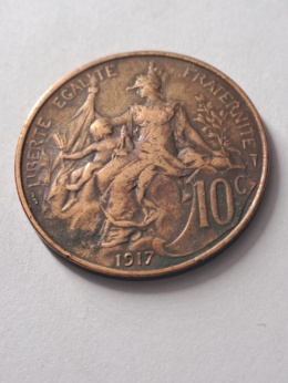 Francja 10 Centimes 1917 r