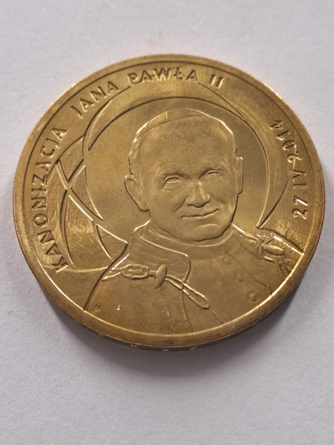 2 zł Kanonizacja Jana Pawła II 2014 r 2 zł Kanonizacja Jana Pawła II 2014 r