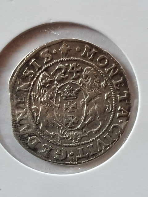 Ort Zygmunt III Waza 1624 r Gdańsk Ort Zygmunt III Waza 1624 r Gdańsk