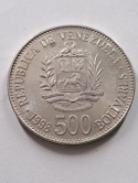 Wenezuela 500 Boliwarów 1998 r Wenezuela 500 Boliwarów 1998 r