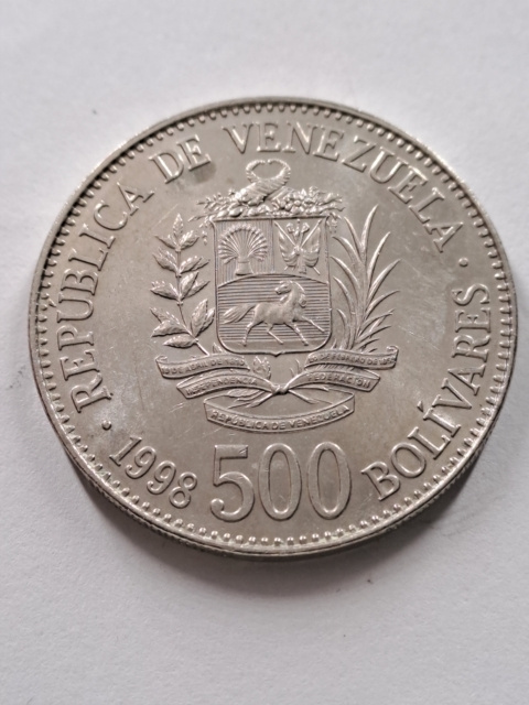 Wenezuela 500 Boliwarów 1998 r Wenezuela 500 Boliwarów 1998 r