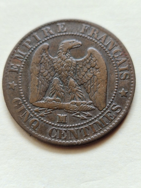 Francja 5 Centimes 1855 r Francja 5 Centimes 1855 r