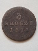 Księstwo Warszawskie 3 Grosze 1811 r Księstwo Warszawskie 3 Grosze 1811 r