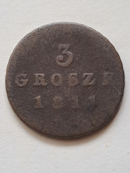 Księstwo Warszawskie 3 Grosze 1811 r