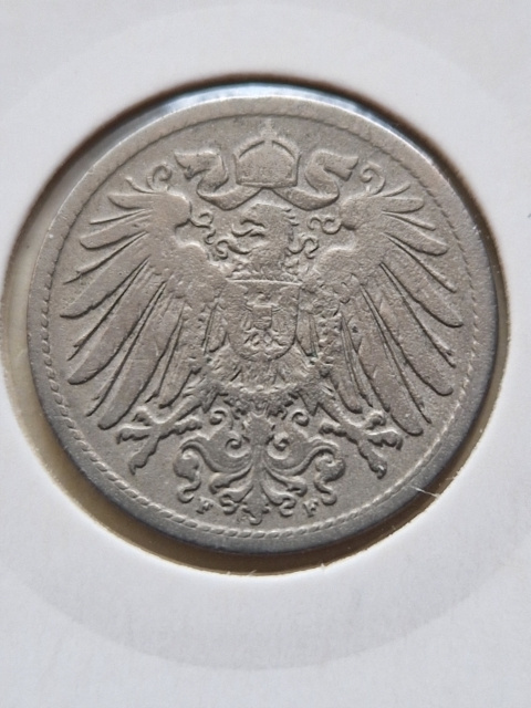 Niemcy 10 Pfenning Wilhelm II 1891 r F Niemcy 10 Pfenning Wilhelm II 1891 r F