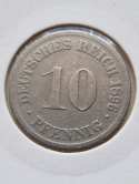 Niemcy 10 Pfenning Wilhelm II 1896 r D Niemcy 10 Pfenning Wilhelm II 1896 r D