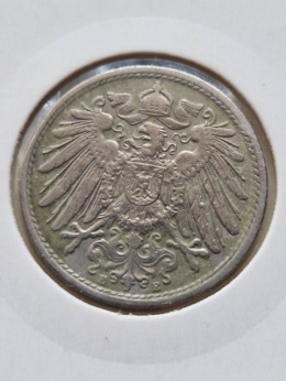 Niemcy 10 Pfenning Wilhelm II 1907 r E