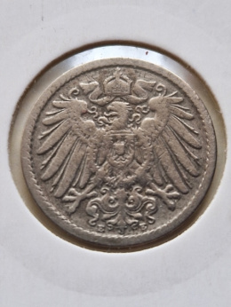 Niemcy 5 Pfenning Wilhelm II 1890 r E