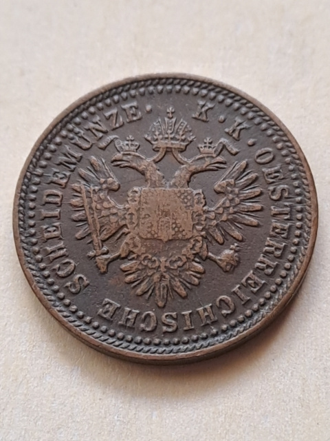 Austria 1 Krajcar Franciszek Józef I 1851 r A Austria 1 Krajcar Franciszek Józef I 1851 r A