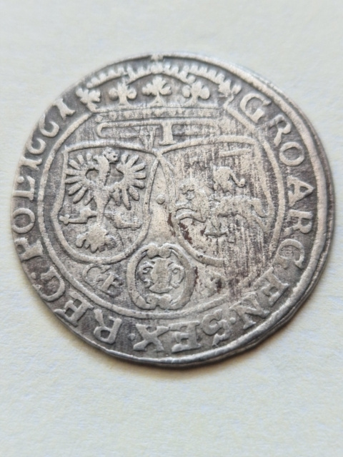 Jan II Kazimierz Szóstak 1661 r Lwów GB. A Jan II Kazimierz Szóstak 1661 r Lwów GB. A