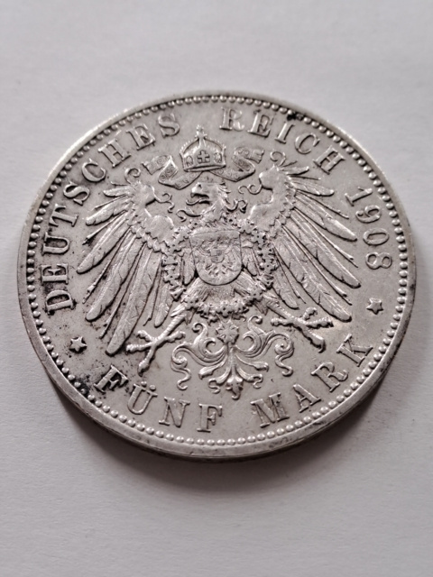 Niemcy 5 Marek Wirtembergia 1908 r Niemcy 5 Marek Wirtembergia 1908 r