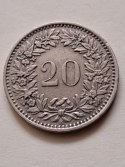 Szwajcaria 20 Rappenów 1947 r Szwajcaria 20 Rappenów 1947 r