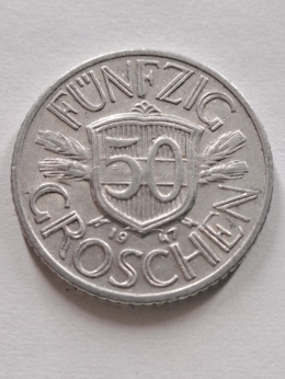 Austria 50 Groszy 1947 r