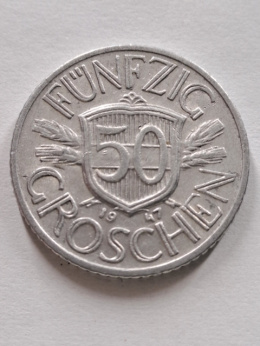 Austria 50 Groszy 1947 r
