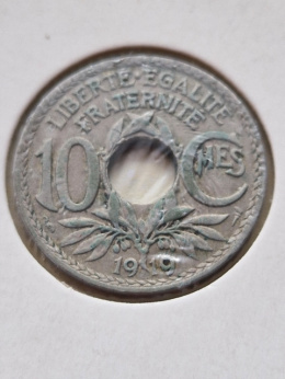 Francja 10 Centimes 1919 r