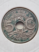 Francja 5 Centimes 1939 r Francja 5 Centimes 1939 r
