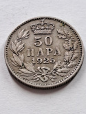 Jugosławia 50 Para Aleksander I 1925 r Jugosławia 50 Para Aleksander I 1925 r