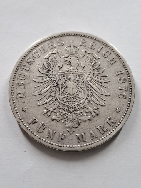 Niemcy 5 Marek Wirtembergia 1876 r Niemcy 5 Marek Wirtembergia 1876 r