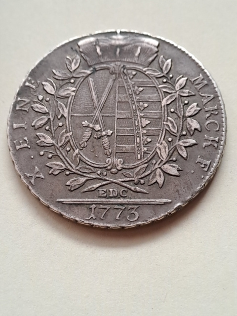 Niemcy Talar August III Saksonia 1773 r Niemcy Talar August III Saksonia 1773 r
