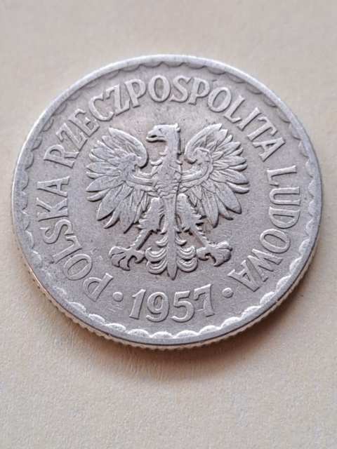 1 złoty 1957 r 1 złoty 1957 r