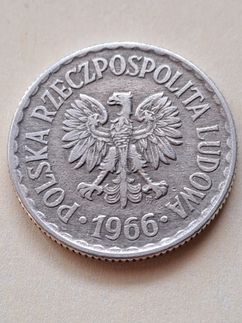 1 złoty 1966 r 1 złoty 1966 r