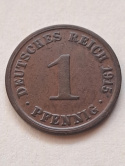 Niemcy 1 Pfenning Wilhelm II 1915 r A Niemcy 1 Pfenning Wilhelm II 1915 r A