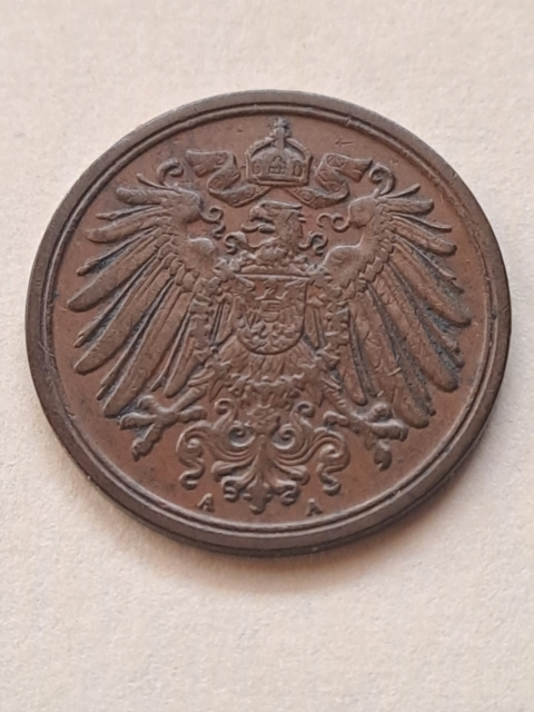 Niemcy 1 Pfenning Wilhelm II 1915 r A Niemcy 1 Pfenning Wilhelm II 1915 r A