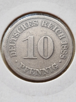 Niemcy 10 Pfenning Wilhelm I .II 1888 r A