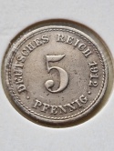 Niemcy 5 Pfenning Wilhelm II 1912 r A Niemcy 5 Pfenning Wilhelm II 1912 r A