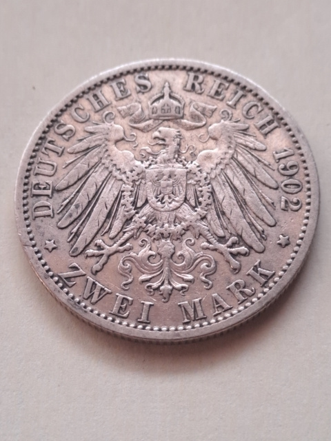 Niemcy 2 Marki Wilhelm II 1902 r Niemcy 2 Marki Wilhelm II 1902 r