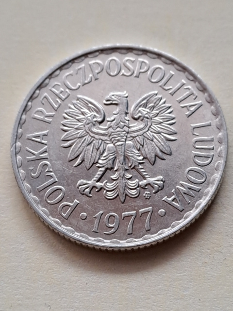 1 złoty 1977 r 1 złoty 1977 r