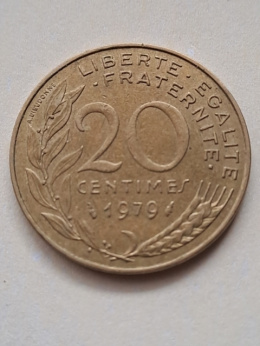 Francja 20 Centimes 1979 r