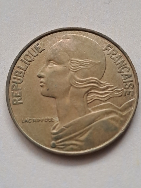 Francja 20 Centimes 1989 r Francja 20 Centimes 1989 r