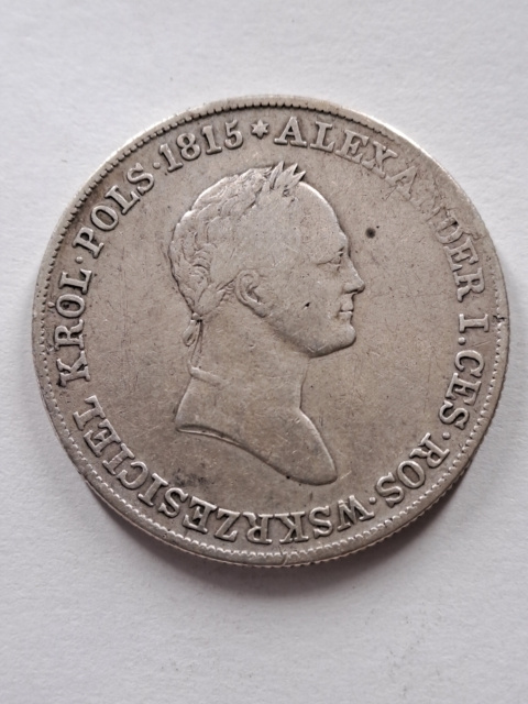 Królestwo Kongresowe 5 złotych 1829 r Królestwo Kongresowe 5 złotych 1829 r