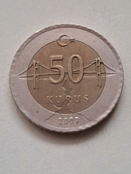 Turcja 50 Kurus 2009 r