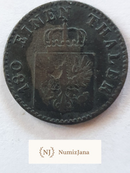 2 Pfennigi Prusy 1851 r