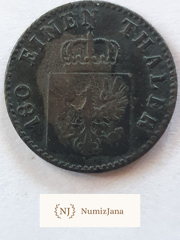 2 Pfennigi Prusy 1851 r 2 Pfennigi Prusy 1851 r