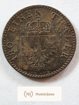 2 Pfennigi Prusy 1864 r