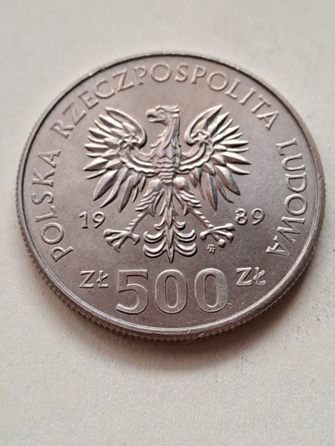 500 zł Władysław II Jagiełło 1989 r