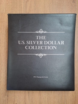 USA Kolekcja 17 szt Morganów i 7 szt Peace ze znaczkami obiegowe