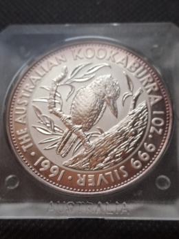 Australia 5 Dolarów Kookaburra 1991 r
