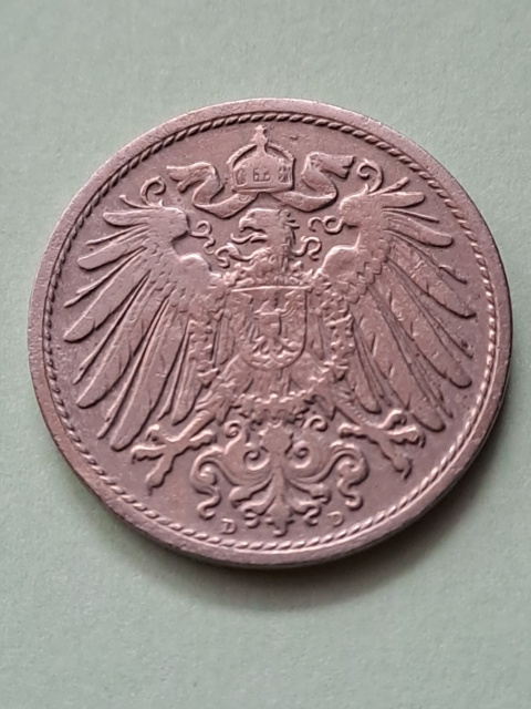 Niemcy 10 Pfenning Wilhelm II 1904 r D Niemcy 10 Pfenning Wilhelm II 1904 r D