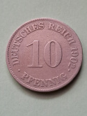 Niemcy 10 Pfenning Wilhelm II 1902 r J Niemcy 10 Pfenning Wilhelm II 1902 r J