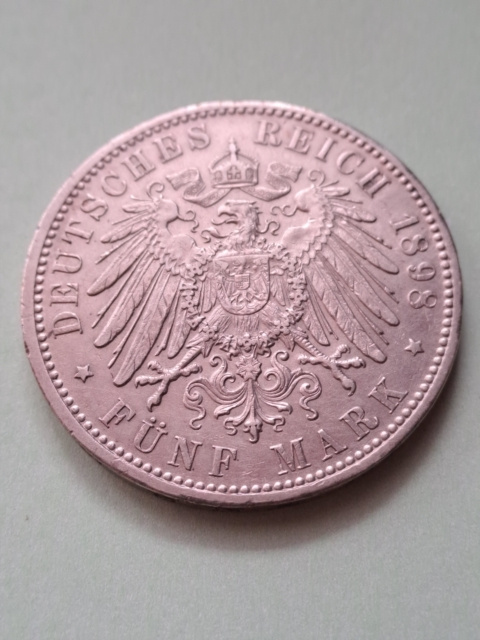 Niemcy 5 Marek Bayern 1898 r Niemcy 5 Marek Bayern 1898 r