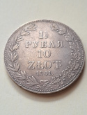 1 1/2 Rubla /10 złotych 1841 r MW 1 1/2 Rubla /10 złotych 1841 r MW
