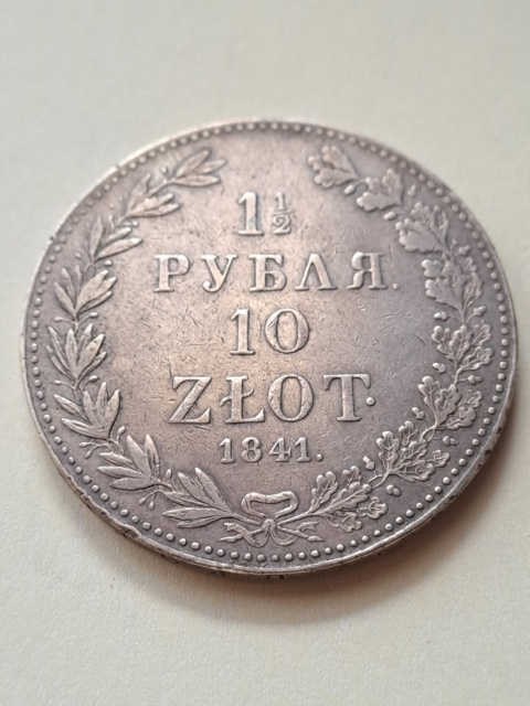 1 1/2 Rubla /10 złotych 1841 r MW 1 1/2 Rubla /10 złotych 1841 r MW