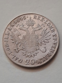 Austria 20 Krajcarów 1845 r Austria 20 Krajcarów 1845 r